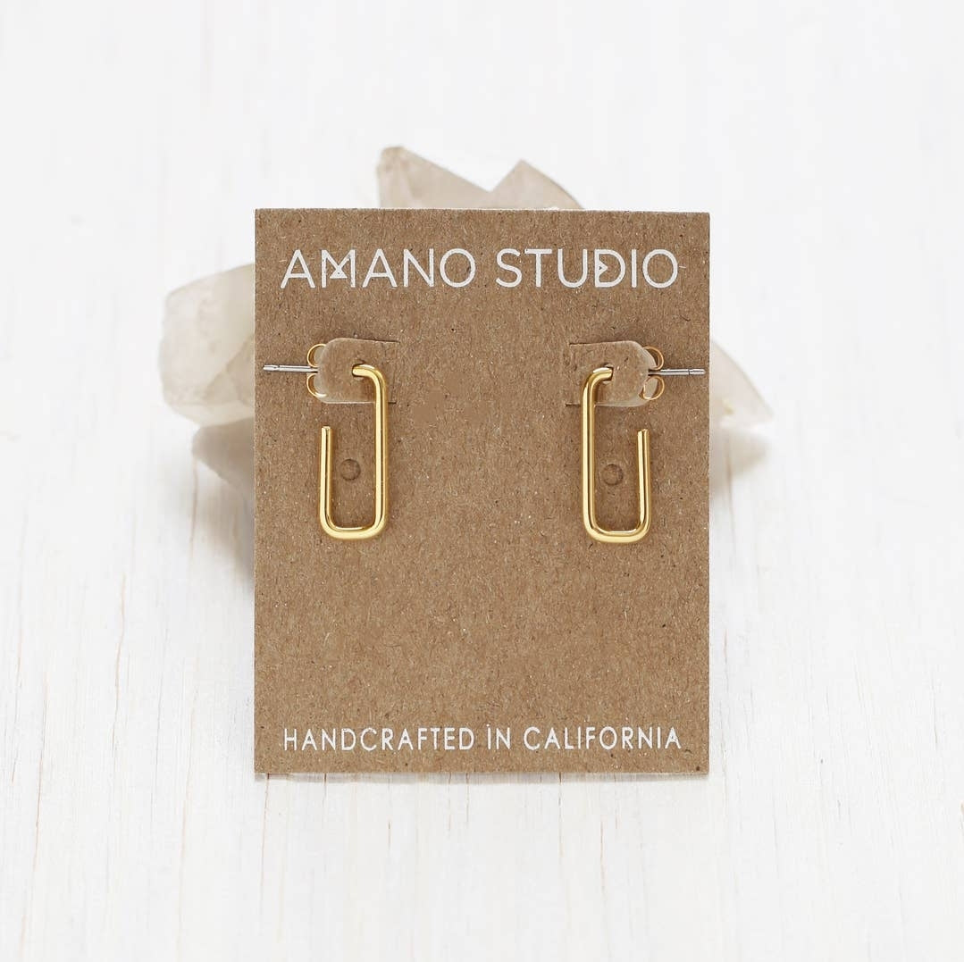 Amano Studio - Paperclip Hoop Studs