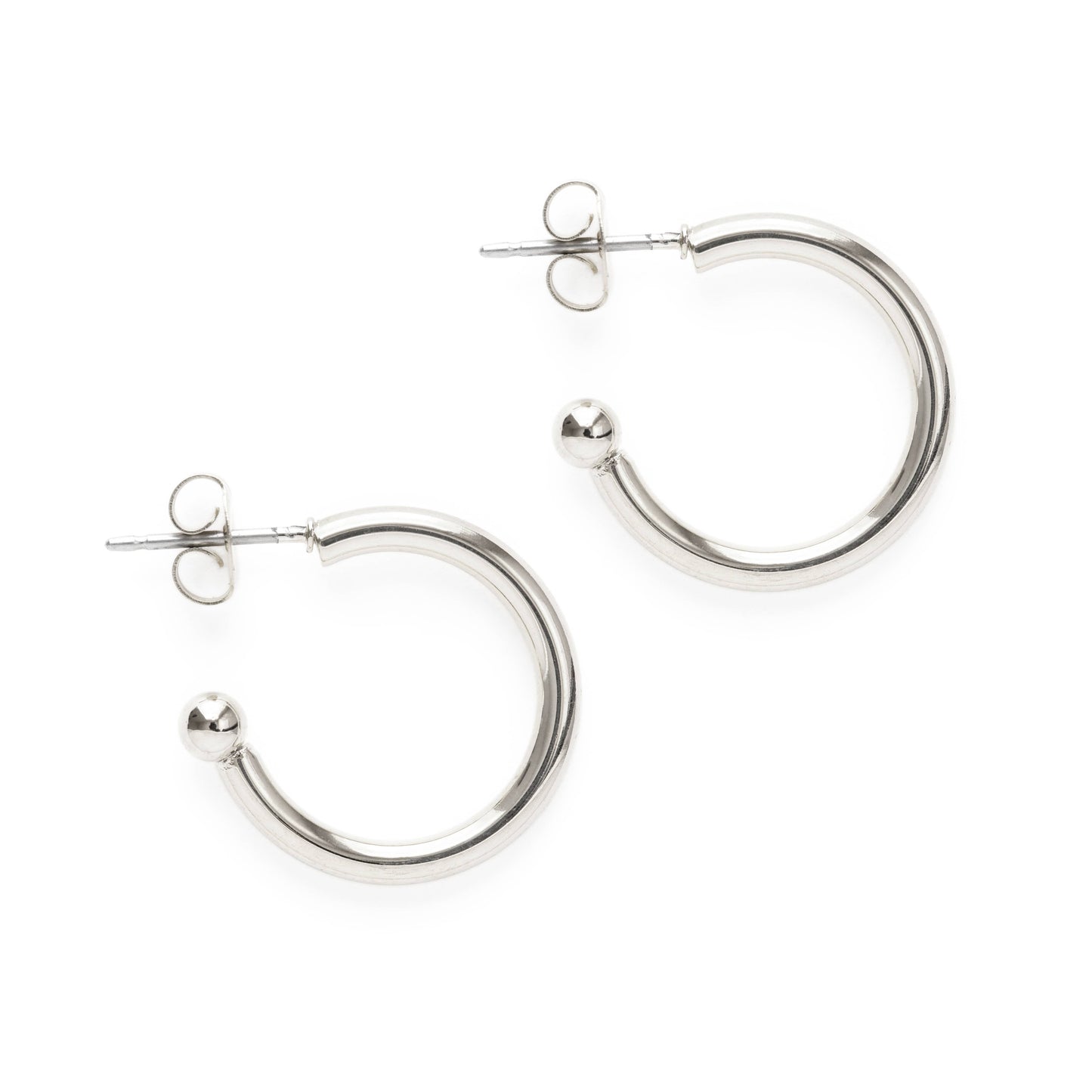 Amano Studio - Silver Huggie Hoop Earrings