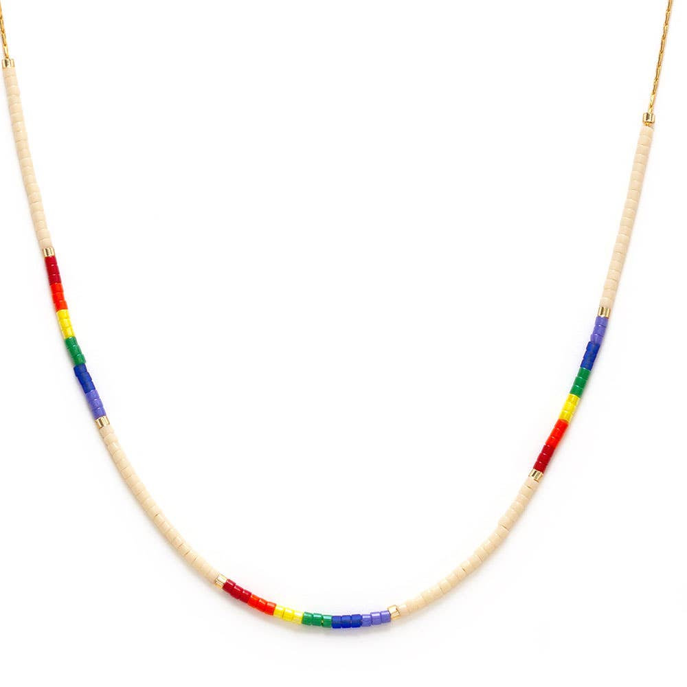Amano Studio - Rainbow - Japanese Seed Bead Necklace